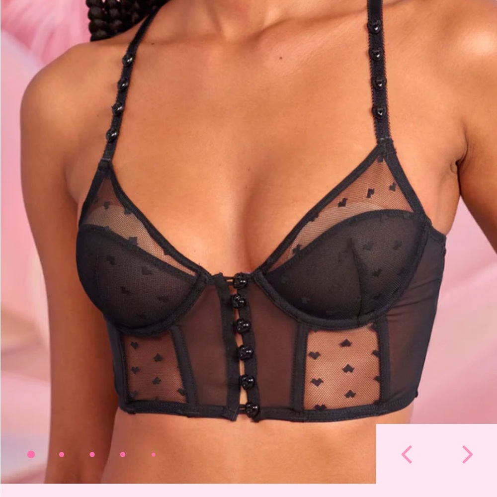 Corset Phoebe top in black from Voight